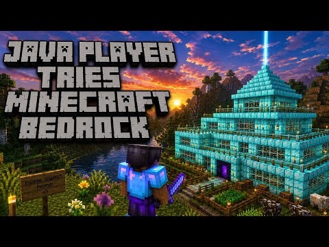 Java player tries Minecraft bedrock And Loses it │bedrock Minecraft 😭✌️