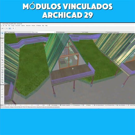 MÓDULOS VINCULADOS EN ARCHICAD 29 #archicad29 #arquitetura