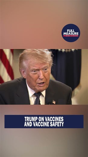 Trump says he supports vaccines but raises concerns about how many are given