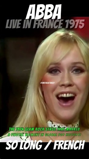 ABBA - So Long (Live in France 1975) | Rare TV Performance
