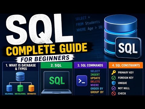 SQL Complete Guide for Beginners | Database, Types, SQL Commands & Constraints Explained