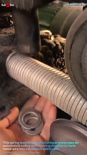 How This Machine Turns Metal Wire Into Spring Washers