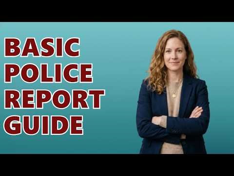 How To Write A Basic Police Report?