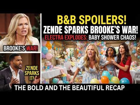 B&B Spoilers: Zende Sparks Brooke’s War as Electra Explodes and Baby Shower Chaos Erupts!