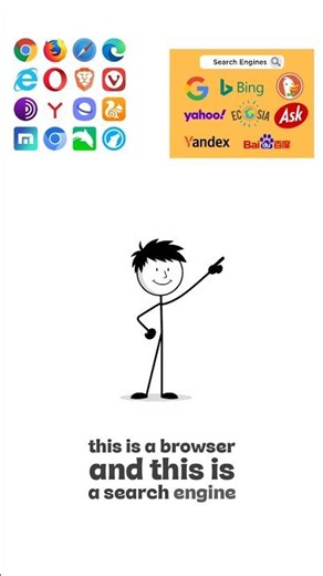 Browser vs Search Engine 🤯 Most people think they’re the same… but they’re not!