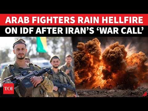 Iran-Backed Arab Fighters UNLEASH Rocket Barrage On Israeli Troops; HUGE EXPLOSIONS On Cam