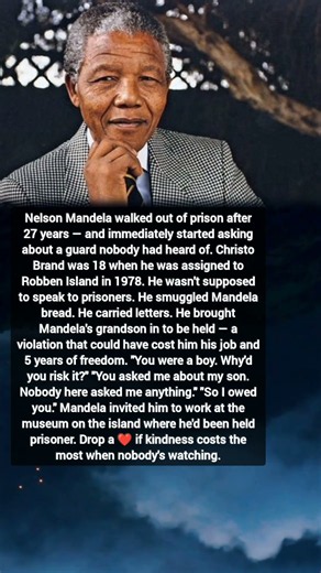 Nelson Mandela Never Forgot the Prison Guard Who Showed Him Kindness ❤️ | True Story