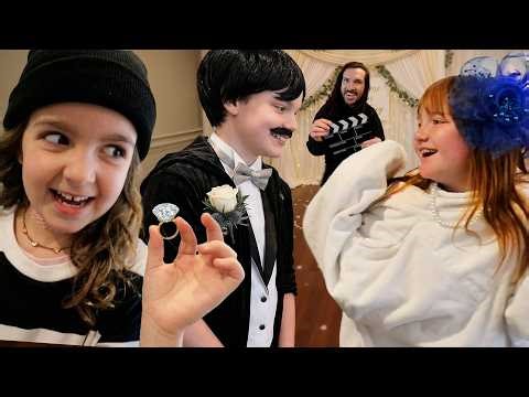 WEDDiNG ROBBERY the SPRiNG STORY!! my Daughter makes a 13 Part Play with crazy costumes & friends
