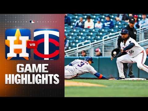 Astros vs. Twins Game Highlights (5/19/26) | MLB Highlights