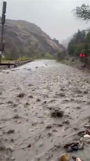 Flooding, debris restrict uphill traffic on SR-190 in Big Cottonwood Canyon