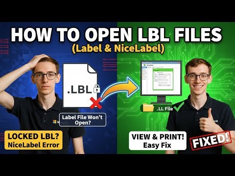 How to Open LBL Files (Label & NiceLabel)