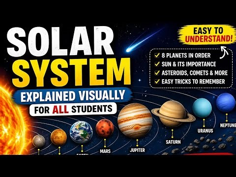 (Eng) Solar System Explained Visually 🌍🚀 | Planets, Sun & Space for All Students #solarsystem