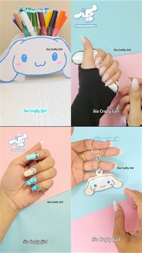 DIY Cute Cinnamoroll Crafts 💙 #sorts #diy #sanrio #cinnamoroll #papercrafts