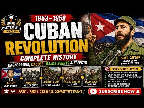 Cuban Revolution (1953–1959) Complete History 🔥 | Background, Causes, Major Events & Effects