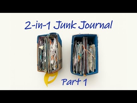 Two Hardcover Books in ONE Junk Journal! | DIY Double Cover Build + New Spine Tutorial (Part 1)