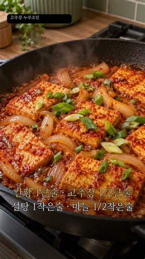 고추장 두부조림 #고추장두부조림 #두부조림 #두부요리 #간단반찬 #매콤반찬 #퇴근후요리 #집밥 #요리쇼츠 #shorts