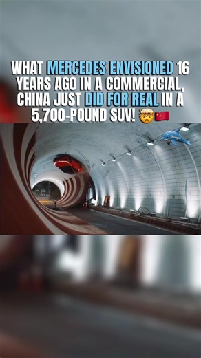 Electric SUV Drives Upside Down in Tunnel Loop at 80 MPH — Real Stunt?