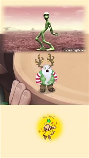 Dame Tu COSITA GREEN Alien DANCE Meme - in My Singing Monster But Yool Sound #shorts