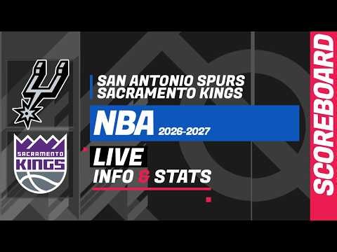 🏀 San Antonio Spurs vs Sacramento Kings - live scoreboard & stats: NBA Regular Season 2026-2027