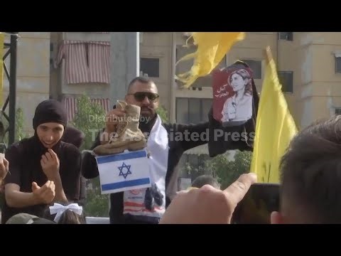 Hezbollah supporters rally in Beirut suburb against negotiations with Israel amid ongoing strikes