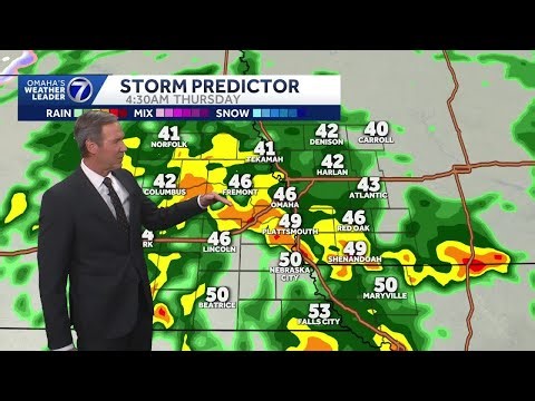 Late night thunder possible in Omaha