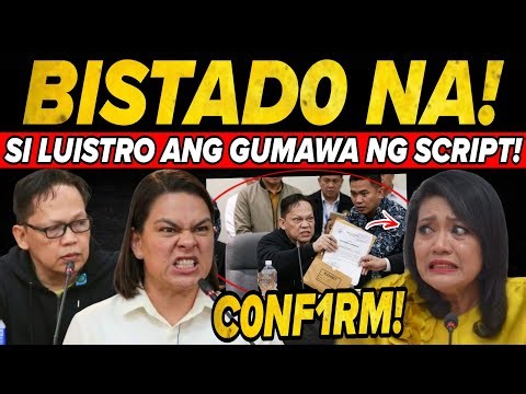 BISTAD0 NA! BREAKING NEWS! SI LUISTRO ANG GUMAWA NG SCRIPT NI MADRIAGA! NABULABOG NA! C0NF1RMED!