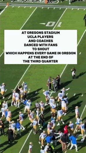 UCLA dances with Oregon fans!