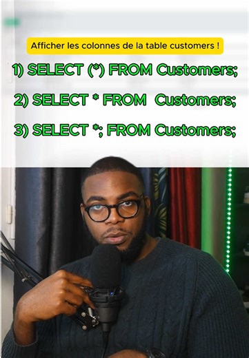 💻 Les erreurs de syntaxe sont souvent ce qui nous fait perdre le plus de temps en SQL ! Dans cette nouvelle série, je vous propose chaque jour : ✅ D’apprendre une nouvelle syntaxe SQL ✅ De vous entraîner à repérer les erreurs si vous connaissez déjà les bases Prêt à devenir plus rapide et plus précis avec vos requêtes ? 🚀 #pourtoi #data #travail #alternance #ReconversionProfessionnelle
