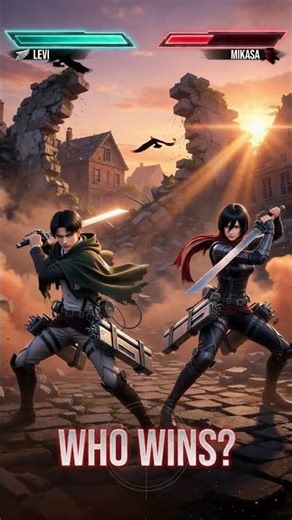 ⚔️ Levi vs Mikasa 🧣: Who Wins The Ultimate Ackerman Battle? #shorts