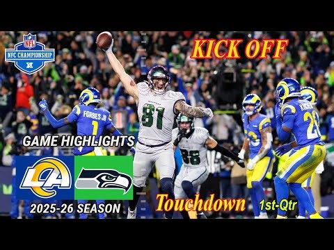 Los Angeles Rams Vs Seattle Seahawks NFC Championship Full Game Highlights Jan 25,2026 NFL Today