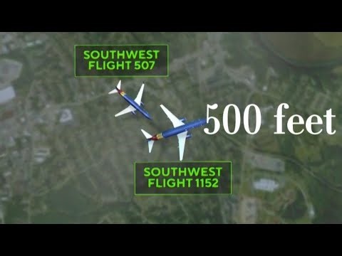 2 Southwest planes come within 500 feet of each other in close call