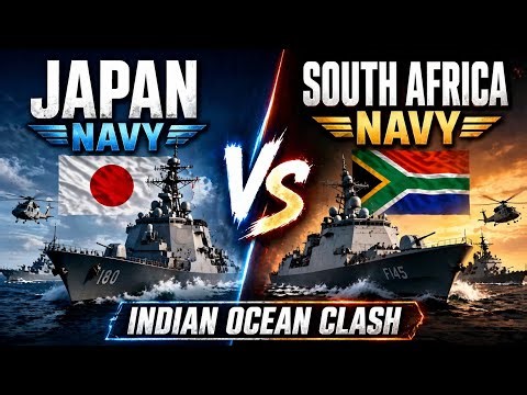 Japan Navy vs South Africa Navy – Indian Ocean Clash | Who Dominates at Sea?