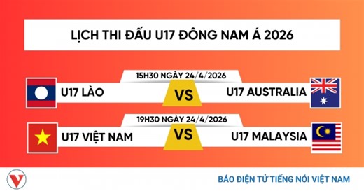Lịch thi đấu chung kết U17 Đông Nam Á 2026: U17 Việt Nam gặp U17 Malaysia