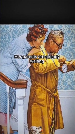 First Date - Home Late (1970) by Norman Rockwell #painting #history #story #art #facts