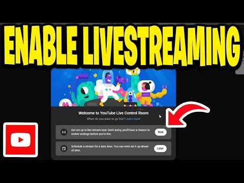 How To Enable Livestreaming On Youtube