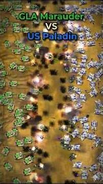 GLA Marauder Tank VS US Paladin Tank in Biggest Tank Battle Ever | C&C Generals ZH - Cinematic