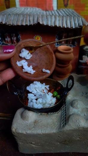 Miniature Vegetable Fried Rice Cooking🍲👨‍🍳 in mini kitchen#miniaturecooking #miniaturefood #shorts