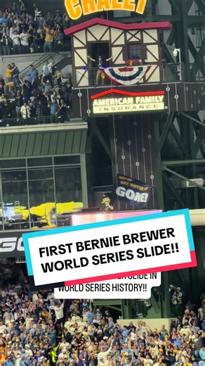 Bernie Brewer World Series Slide — First Historic Milwaukee Moment