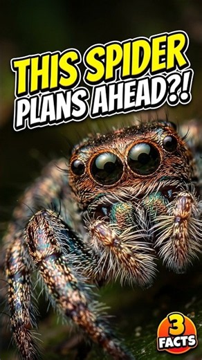 This Tiny Spider Plans Its Attacks | Jumping Spider Facts #animalfacts #secretsofthejungle