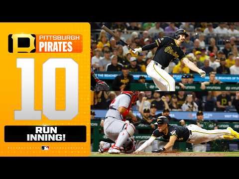 HOIST THE CONES! Pirates score 10 RUNS in the 6th inning! (Ft. Lowe, O'Hearn, Reynolds, more!)