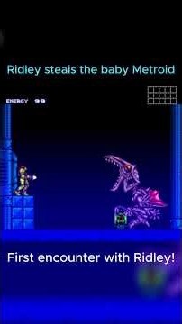 Super Metroid (SNES) - First encounter with Ridley #metroid #retrogaming