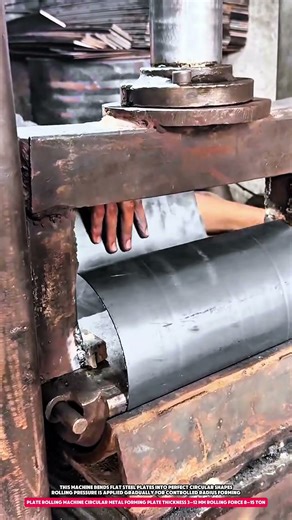 plate rolling machine circular metal forming plate thickness 3–12 mm rolling force 8–15 ton