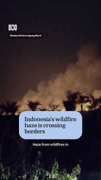Indonesia's wildfire haze is crossing borders | ABC NEWS