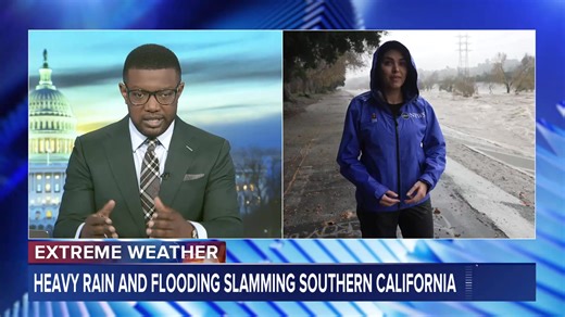 Torrential rains have slammed the California coast, sparking numerous flash flood and even short-lived tornado warnings, turning roads into rivers and sending debris cascading down hillsides. Melissa Adan reports. | ABC News Live