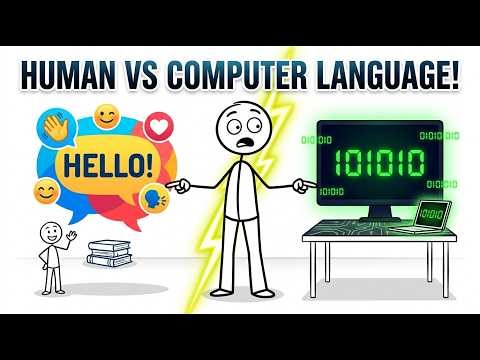 Human Language vs Computer Language Explained Simply! | How Computers Understand Language