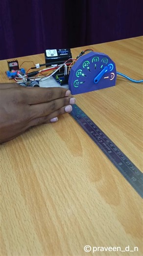 Real-Time Distance Measurement Device using arduino @Praveen_D_N