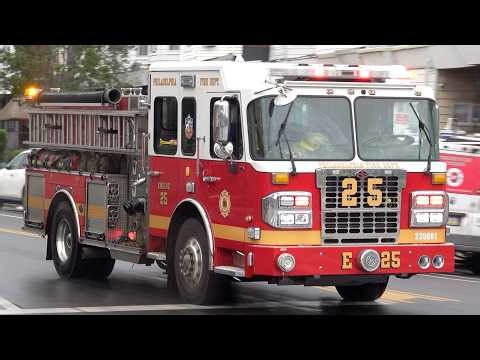 Philadelphia Fire Department Engine 25 Responding