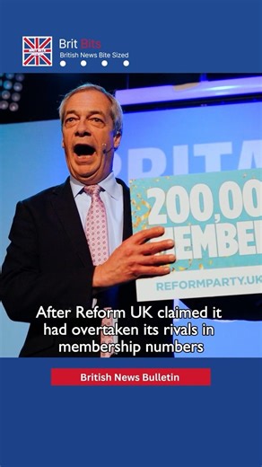 Reform Says It’s Britain’s Biggest Party Critics Dispute the Maths #reformuk #ukpolitics #election
