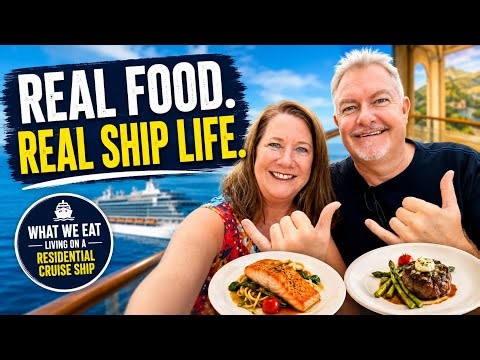 What We Eat Living on a Residential Cruise Ship 🌎🛳️