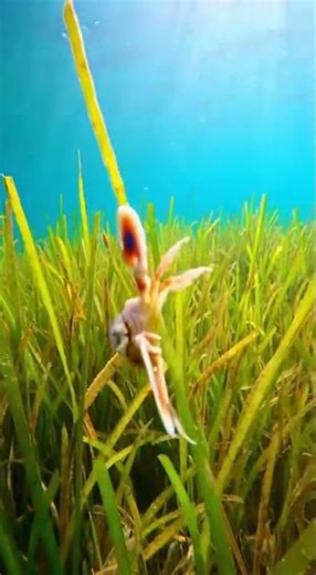 Giant Turtle Explodes From Seagrass!